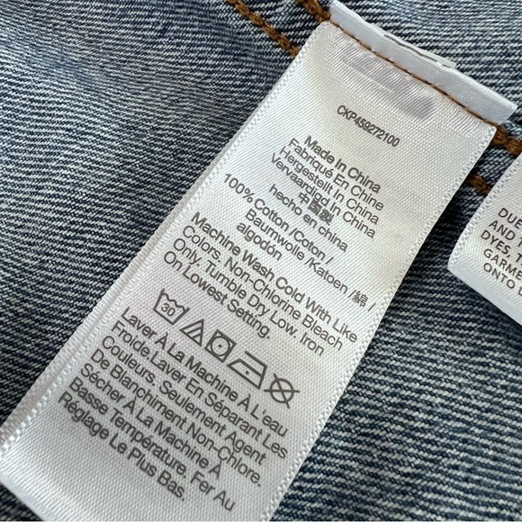 Madewell Jean Jacket Women XS Blue Denim Button Up C3 - Picture 4 of 7